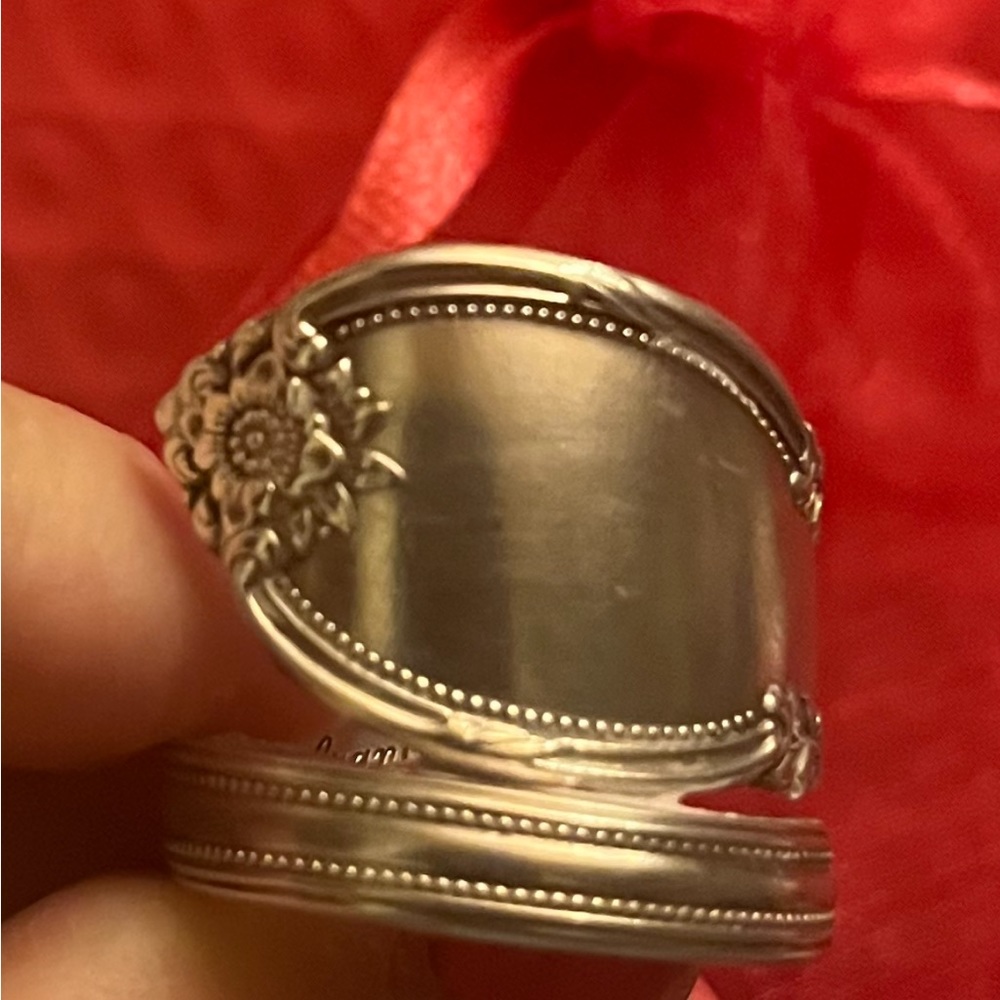 Handcrafted spoon ring size 8.5